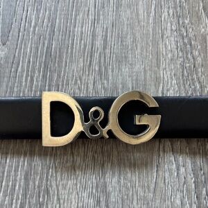 D&G Black Belt with silver Logo